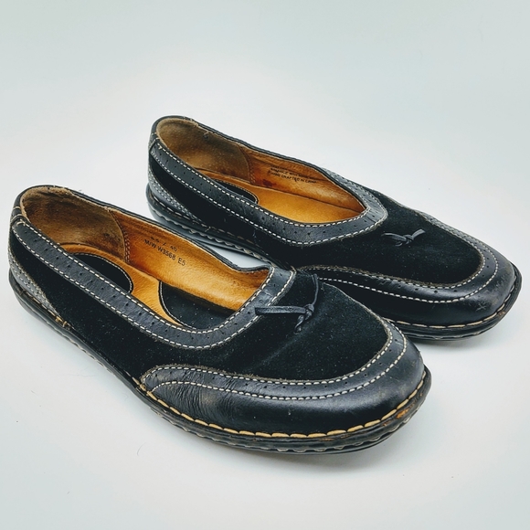 born leather loafers